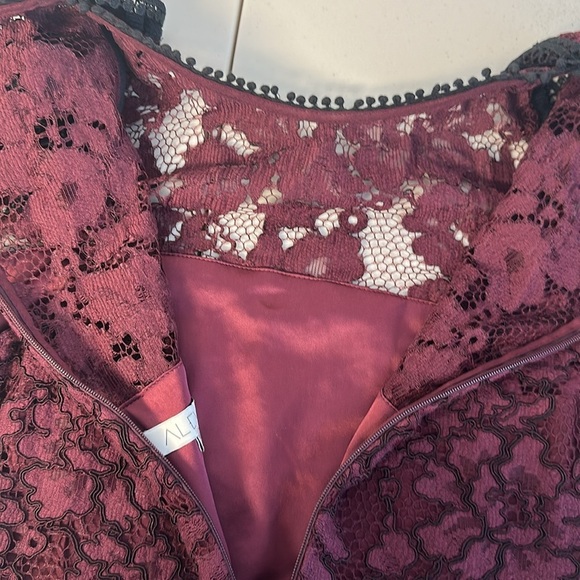 Alexis lace Evie Gothic Style Dress burgundy size medium. - Picture 13 of 13